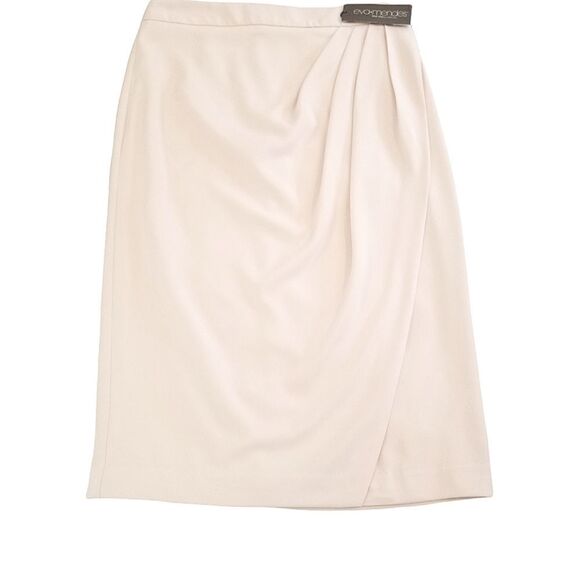 eva.mendes New York & Co. Blush Lined Wrap Skirt Size 6 - Picture 3 of 8